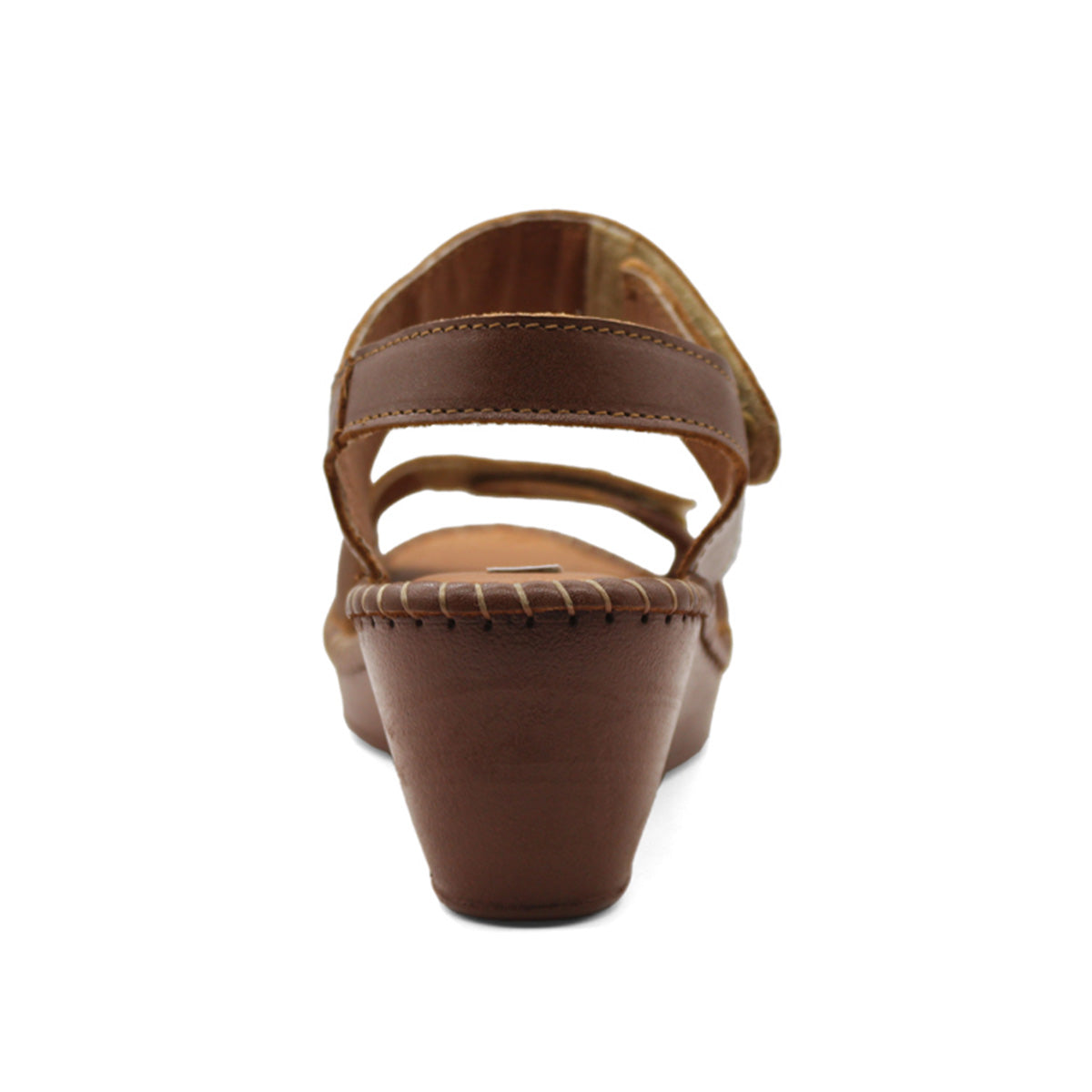 Foto 5 pulgar | Sandalias con Plataforma Rbcollection Marrón Exterior Piel Vegana para Mujer