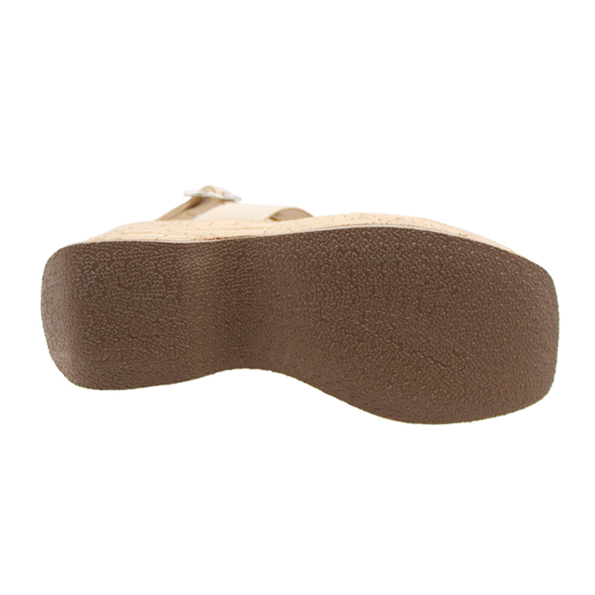 Foto 7 pulgar | Sandalias con Plataforma Rbcollection Exterior Piel Vegana Beige para Mujer