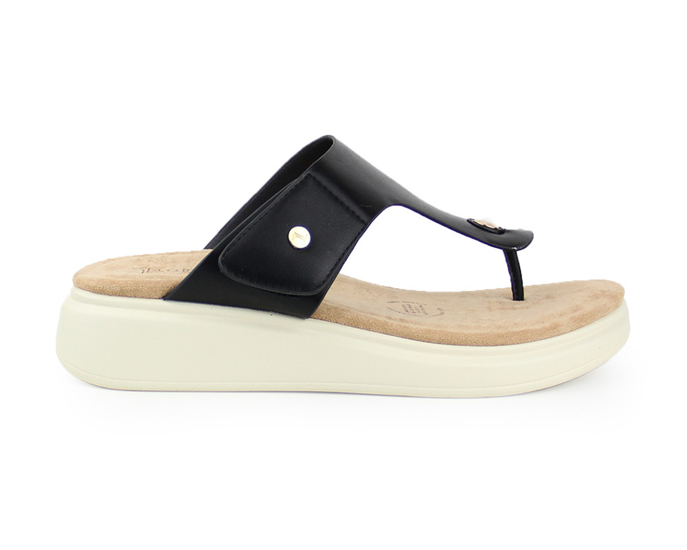 Foto 3 pulgar | Sandalia Lob Footwear Pu Negra para Mujer