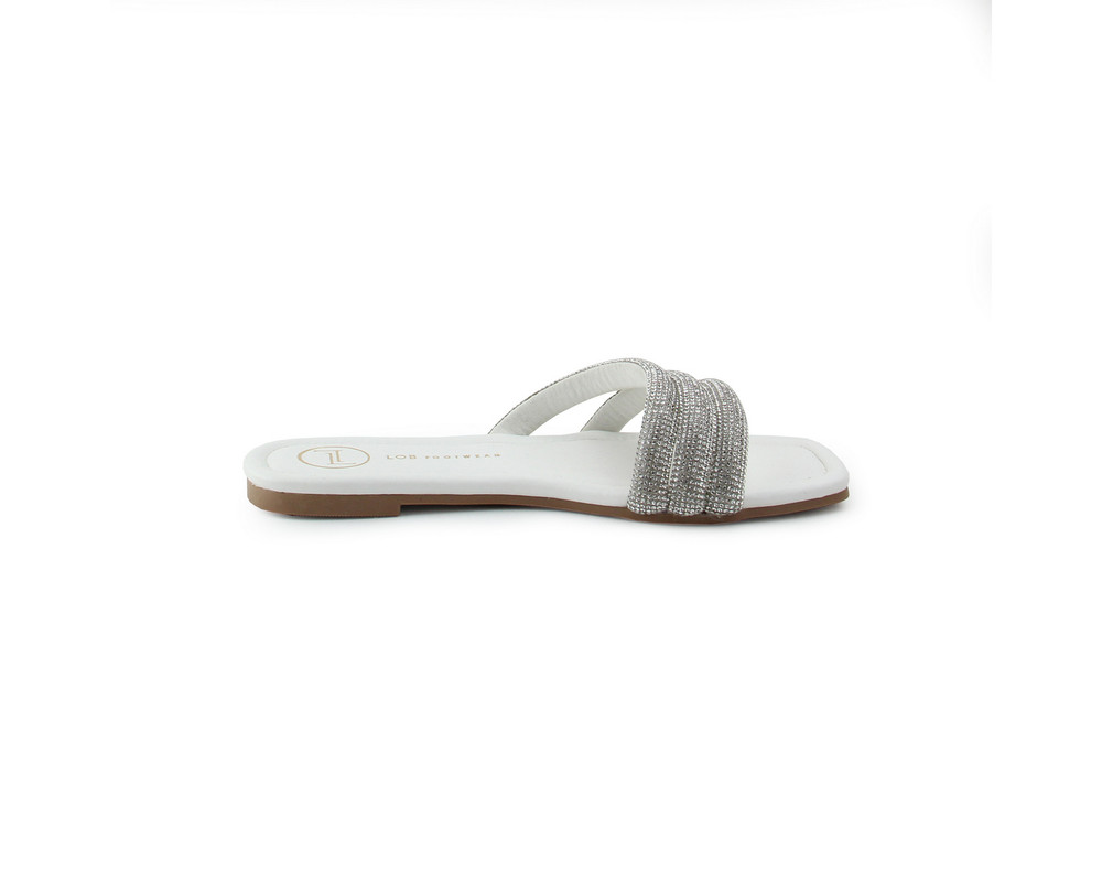 Foto 3 pulgar | Sandalia Lob Footwear Textil Blanco 52204010 para Mujer