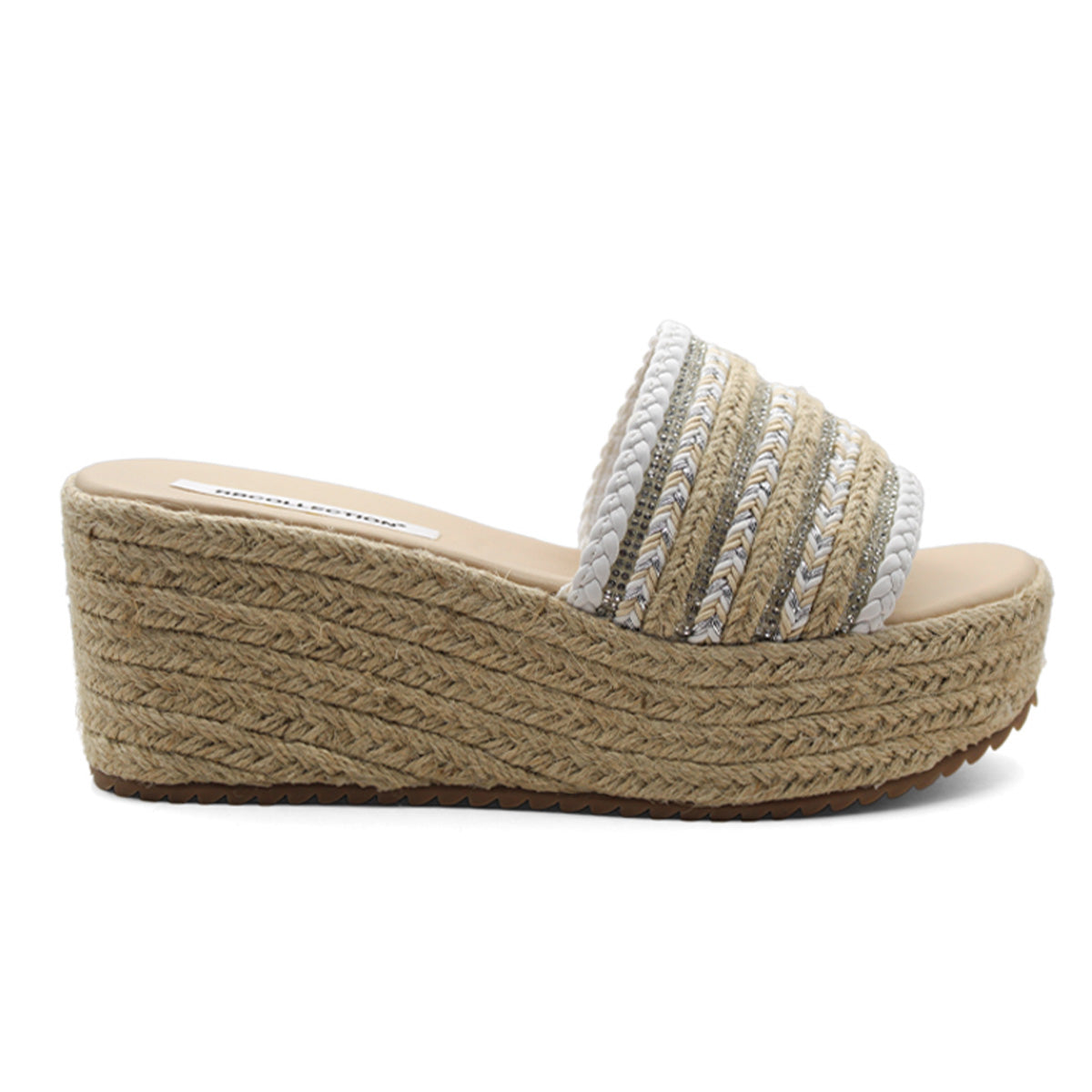 Foto 3 pulgar | Sandalias con Plataforma Rbcollection Blancas para Mujer