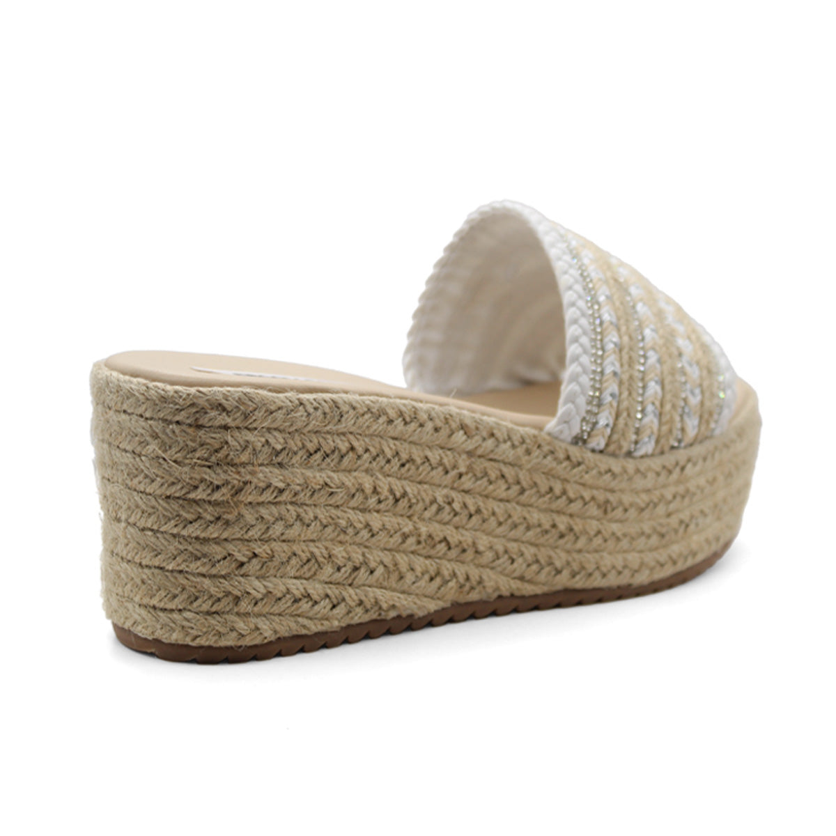 Foto 4 pulgar | Sandalias con Plataforma Rbcollection Blancas para Mujer