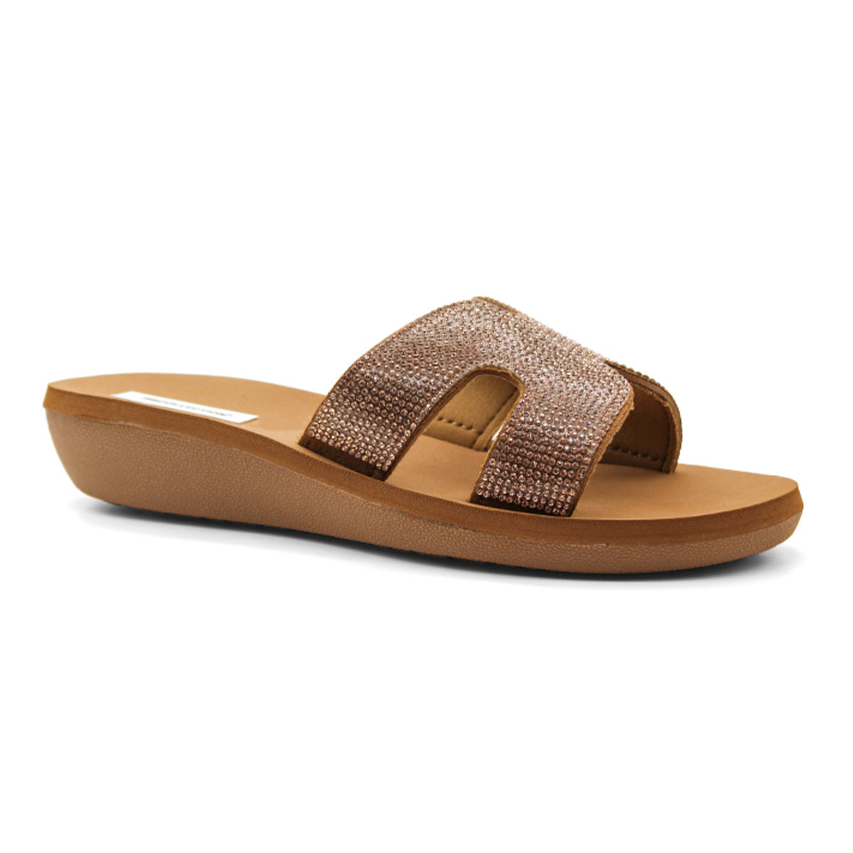 Foto 1 | Sandalias con Plataforma Exterior Sintético de Rbcollection color Café para Mujer