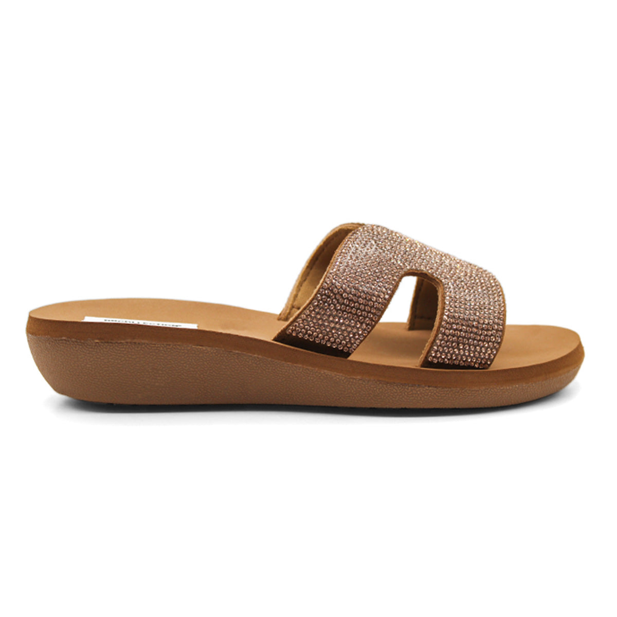 Foto 2 | Sandalias con Plataforma Exterior Sintético de Rbcollection color Café para Mujer