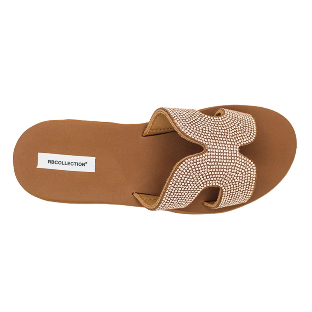 Foto 3 | Sandalias con Plataforma Exterior Sintético de Rbcollection color Café para Mujer