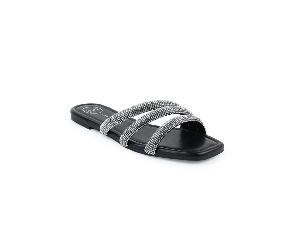 Foto 2 pulgar | Sandalias Lob Footwear 52204461 Negras para Mujer