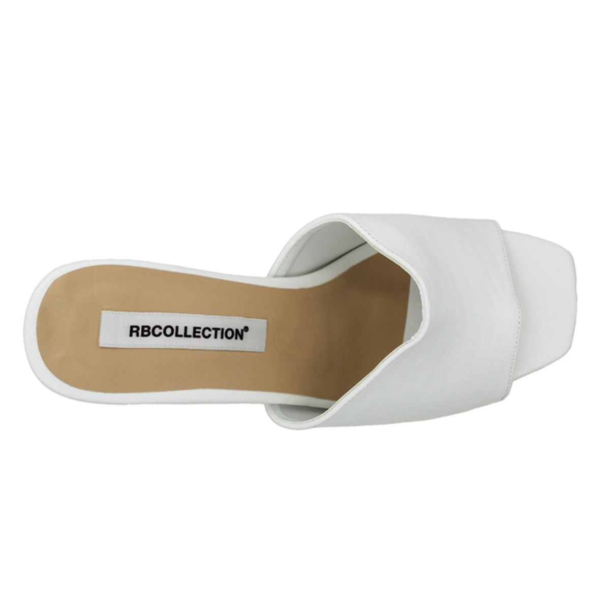 Foto 6 pulgar | Sandalia con Tacón Exterior Piel Vegana color Blanco De Rbcollection para Mujer