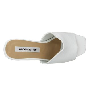 Foto 5 | Sandalia con Tacón Exterior Piel Vegana color Blanco De Rbcollection para Mujer