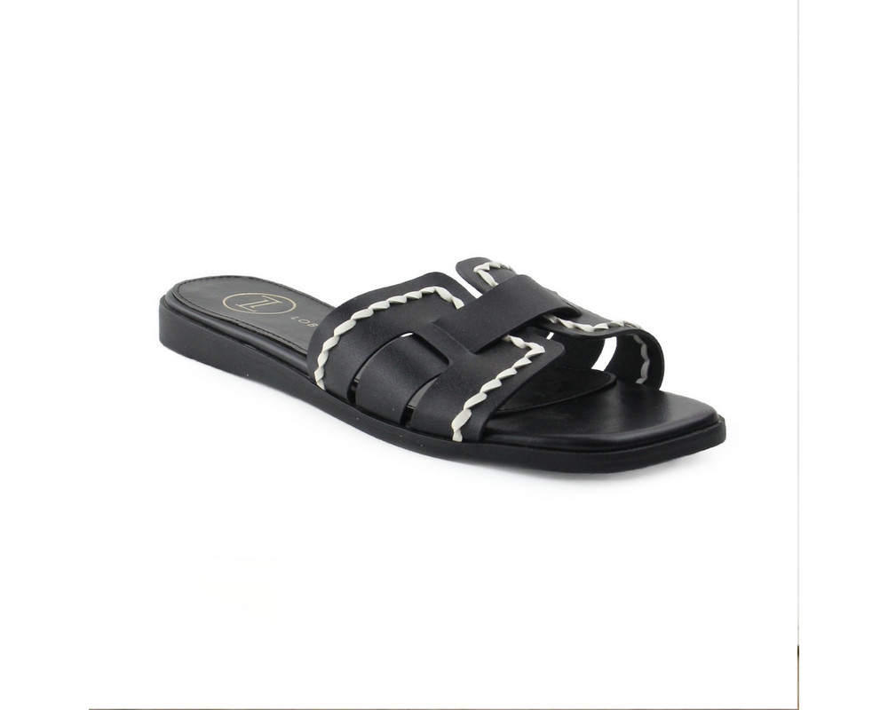 Foto 2 pulgar | Sandalia para Mujer Lob Footwear Pu Negro 59704066