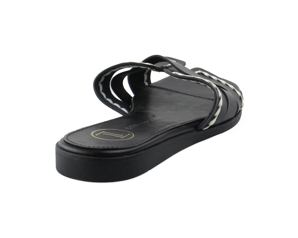 Foto 4 pulgar | Sandalia para Mujer Lob Footwear Pu Negro 59704066