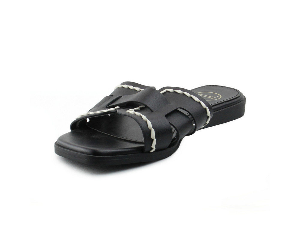 Foto 7 pulgar | Sandalia para Mujer Lob Footwear Pu Negro 59704066