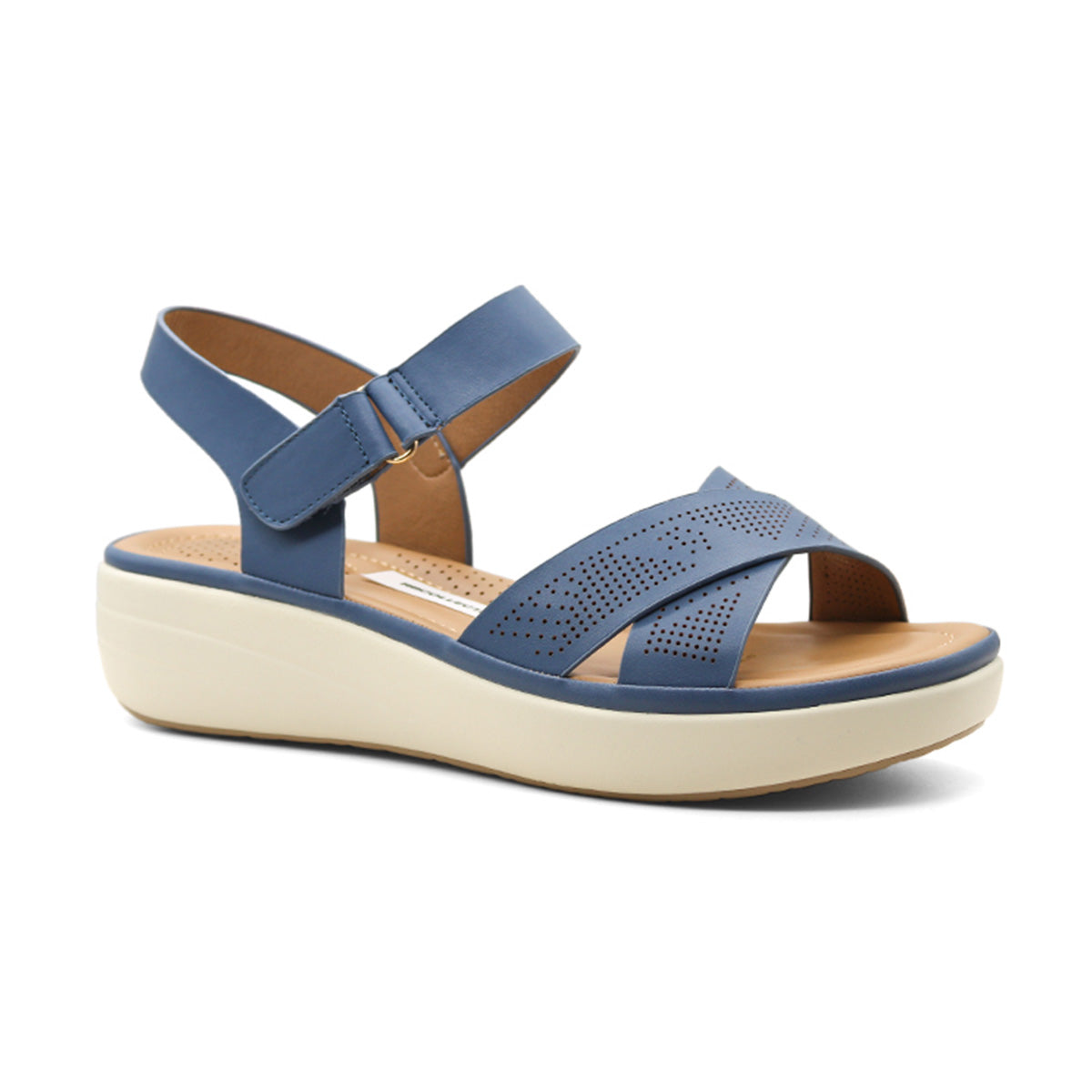 Sandalias con Plataforma Rbcollection Azul para Mujer