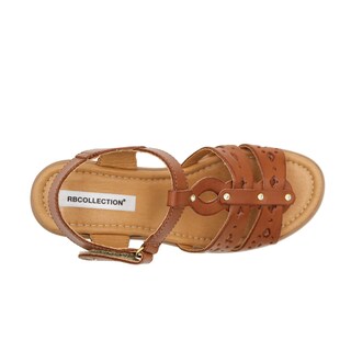 Foto 5 | Sandalias de Piso RB Collection Café para Mujer