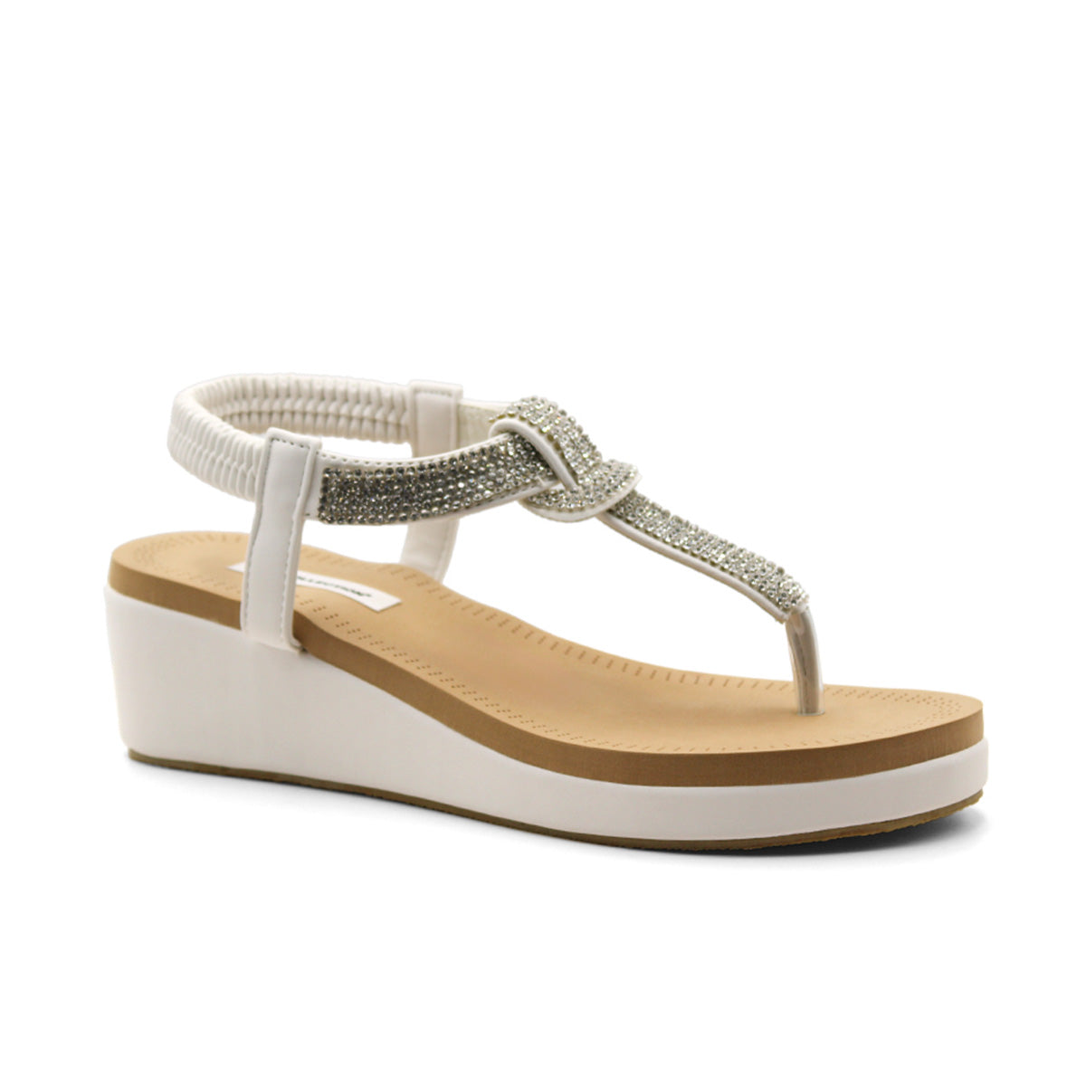 Foto 2 pulgar | Sandalias de Piso RBCollection Blancas para Mujer