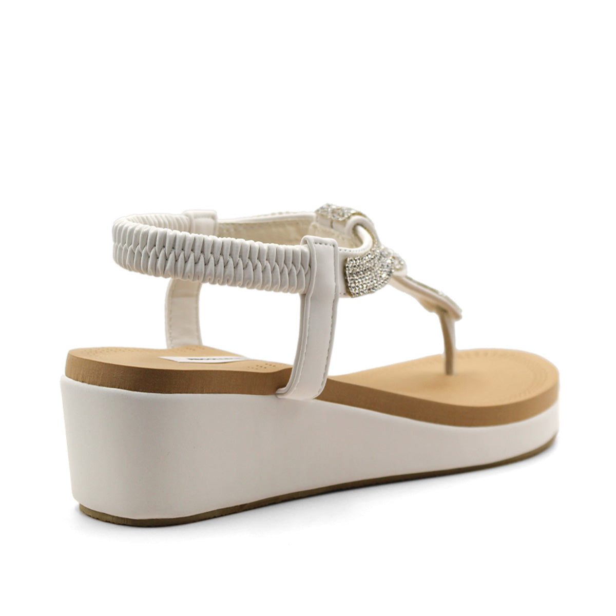 Foto 4 pulgar | Sandalias de Piso RBCollection Blancas para Mujer