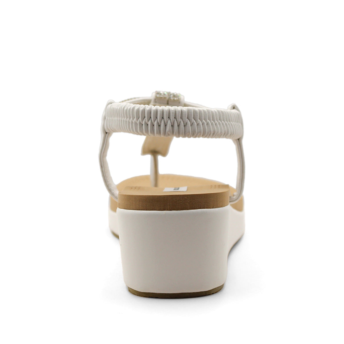 Foto 4 | Sandalias de Piso RBCollection Blancas para Mujer