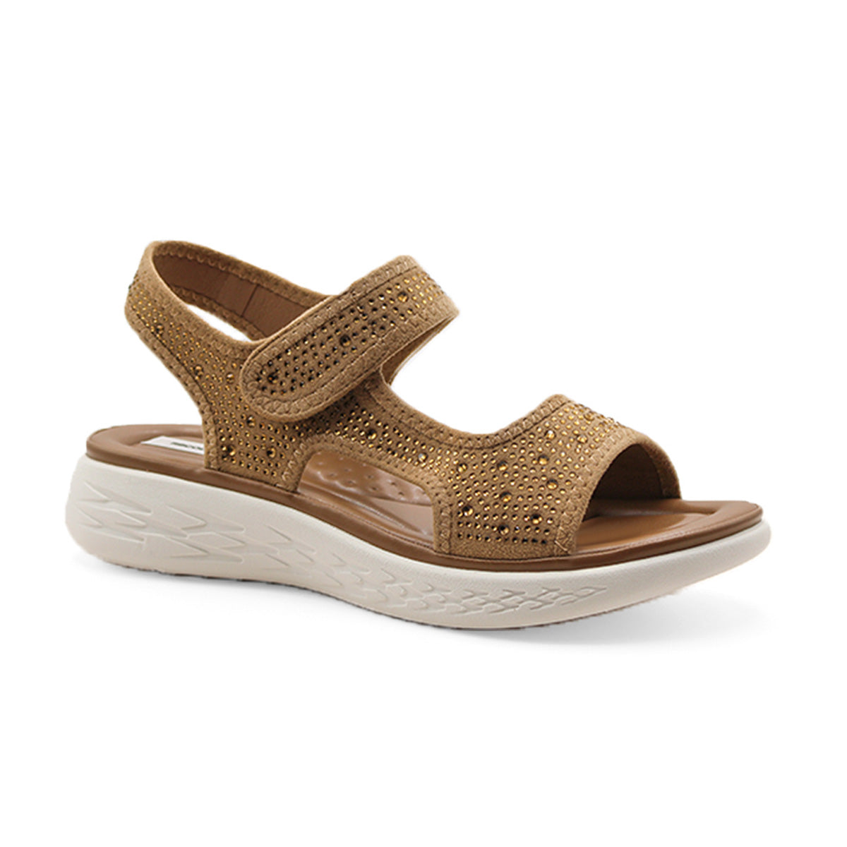 Sandalias De Piso  Color Camel Para Mujer De Rbcollection