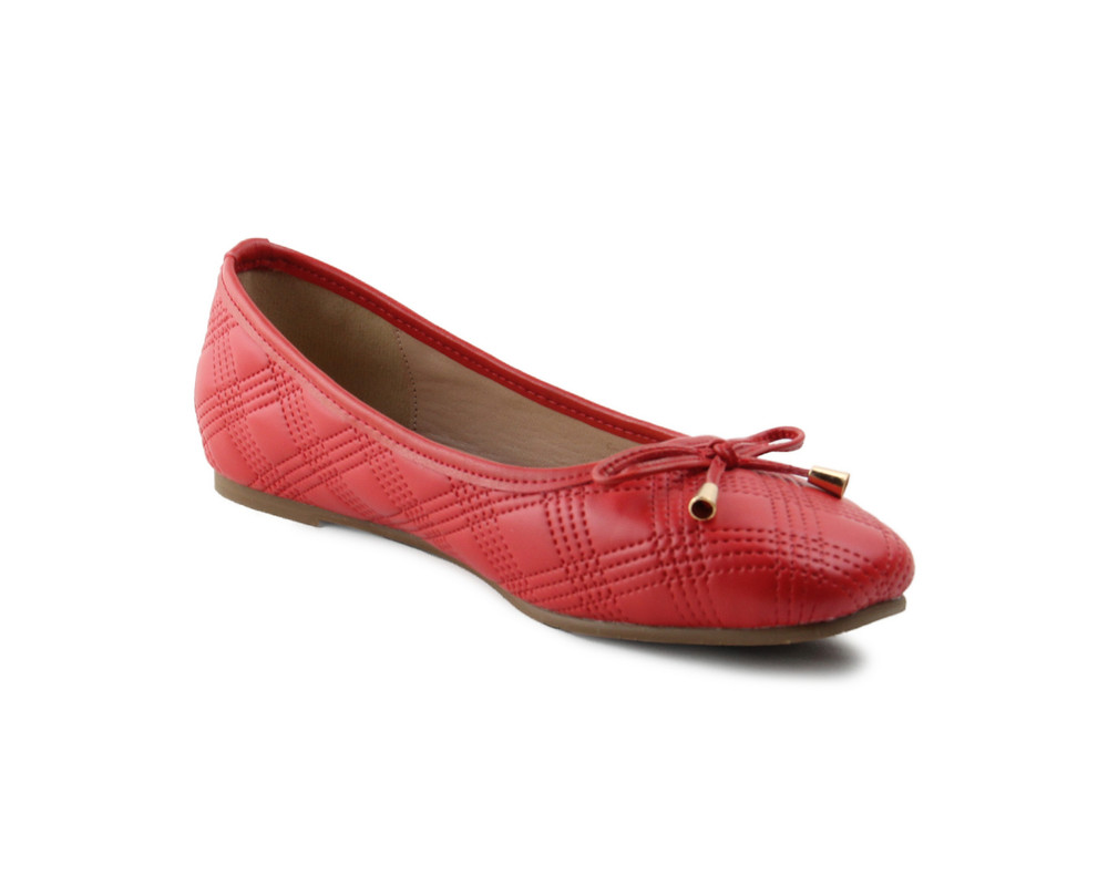 Foto 2 pulgar | Flats Para Mujer Lob Footwear Pu Rojo 92604027