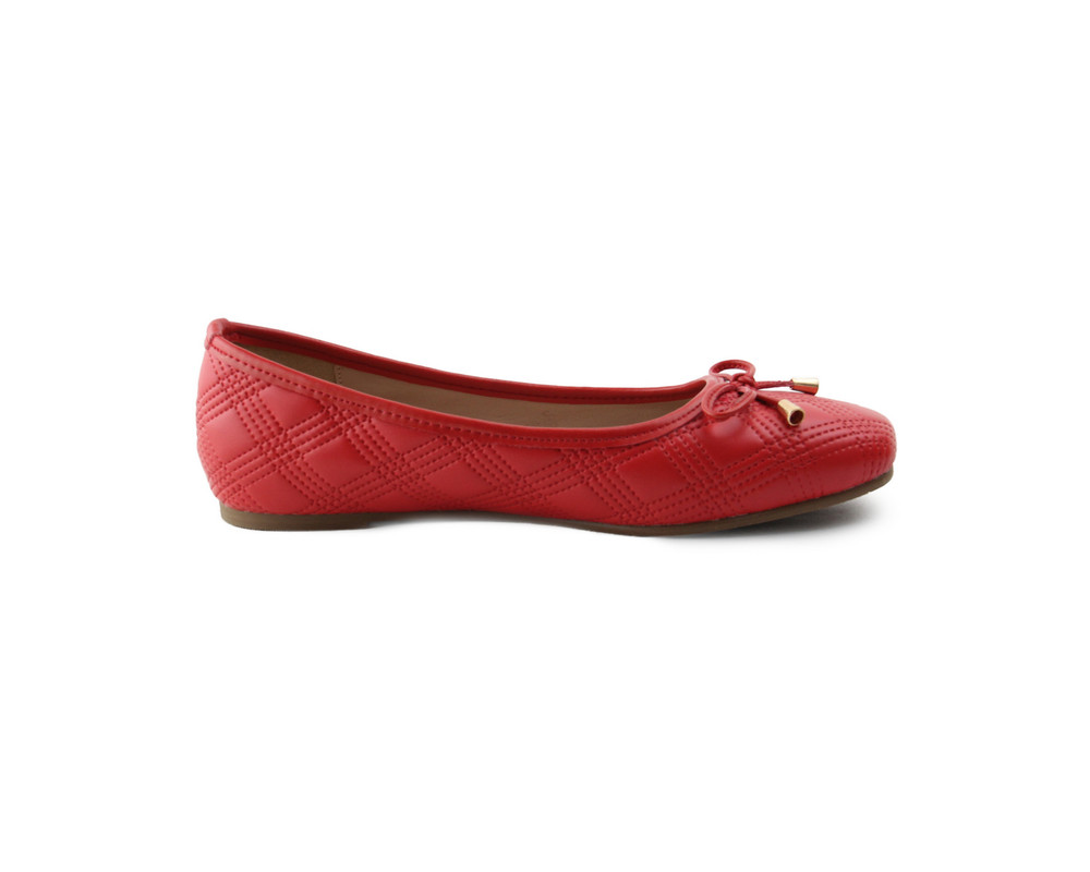 Foto 3 pulgar | Flats Para Mujer Lob Footwear Pu Rojo 92604027