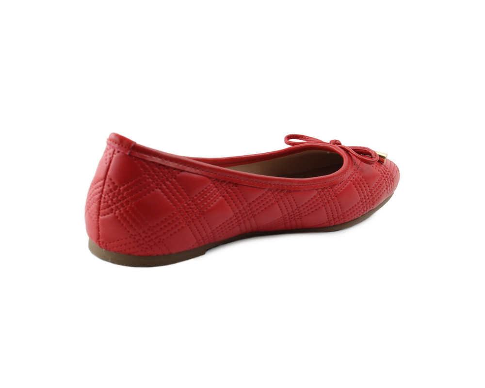 Foto 4 pulgar | Flats Para Mujer Lob Footwear Pu Rojo 92604027