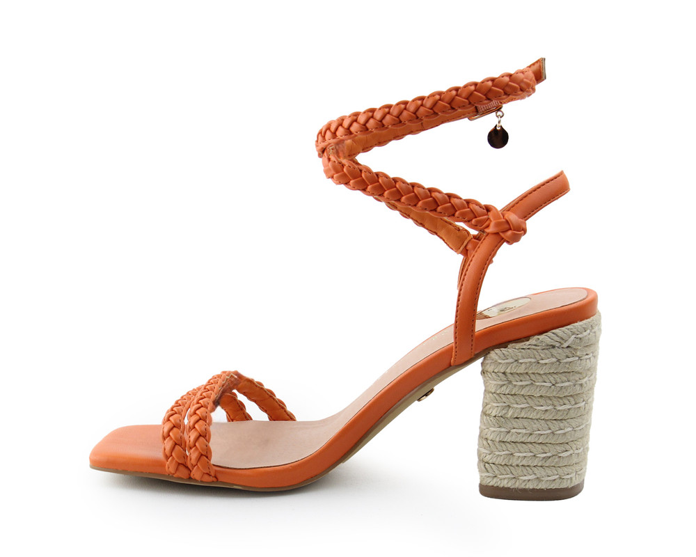 Foto 6 pulgar | Sandalia Para Mujer Lob Footwear Pu Naranja 92404094