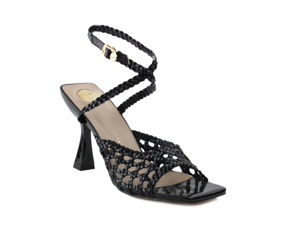 Foto 1 | Sandalia Para Mujer Lob Footwear Pu Negro 92904098