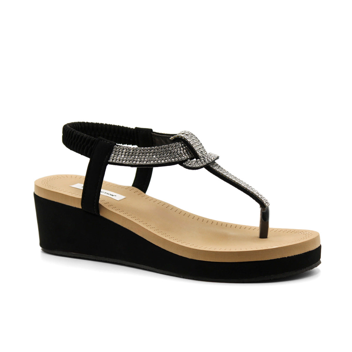 Foto 1 | Sandalias De Piso  Color Negro Para Mujer De Rbcollection