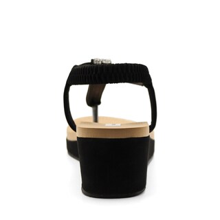 Foto 4 | Sandalias De Piso Color Negro Para Mujer De Rbcollection