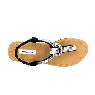 Foto 5 | Sandalias De Piso Color Negro Para Mujer De Rbcollection
