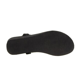 Foto 6 | Sandalias De Piso Color Negro Para Mujer De Rbcollection