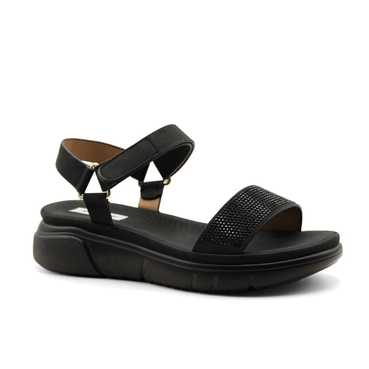 Sandalias De Piso  Color Negro Para Mujer De Rbcollection