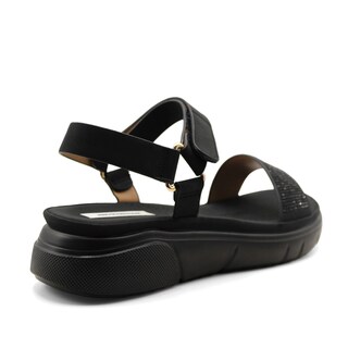 Foto 3 | Sandalias de Piso RB Collection Negras para Mujer