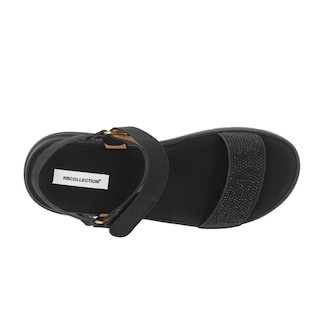 Foto 5 | Sandalias de Piso RB Collection Negras para Mujer