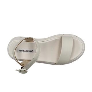 Foto 5 | Sandalias de Piso RB Collection Blanca para Mujer