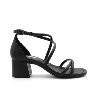 Foto 2 | Sandalia con Tacón RB Collection Negras para Mujer