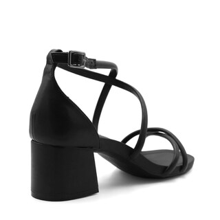 Foto 3 | Sandalia con Tacón RB Collection Negras para Mujer