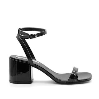 Foto 2 | Sandalia con Tacón RB Collection Negras para Mujer