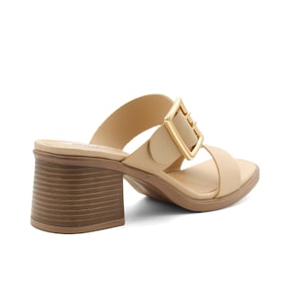 Foto 3 | Sandalia Con Tacon Color Beige Para Mujer De Rbcollection