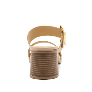 Foto 4 | Sandalia Con Tacon Color Beige Para Mujer De Rbcollection