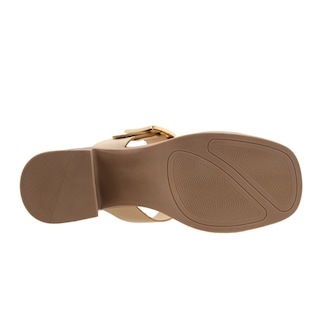 Foto 6 | Sandalia Con Tacon Color Beige Para Mujer De Rbcollection