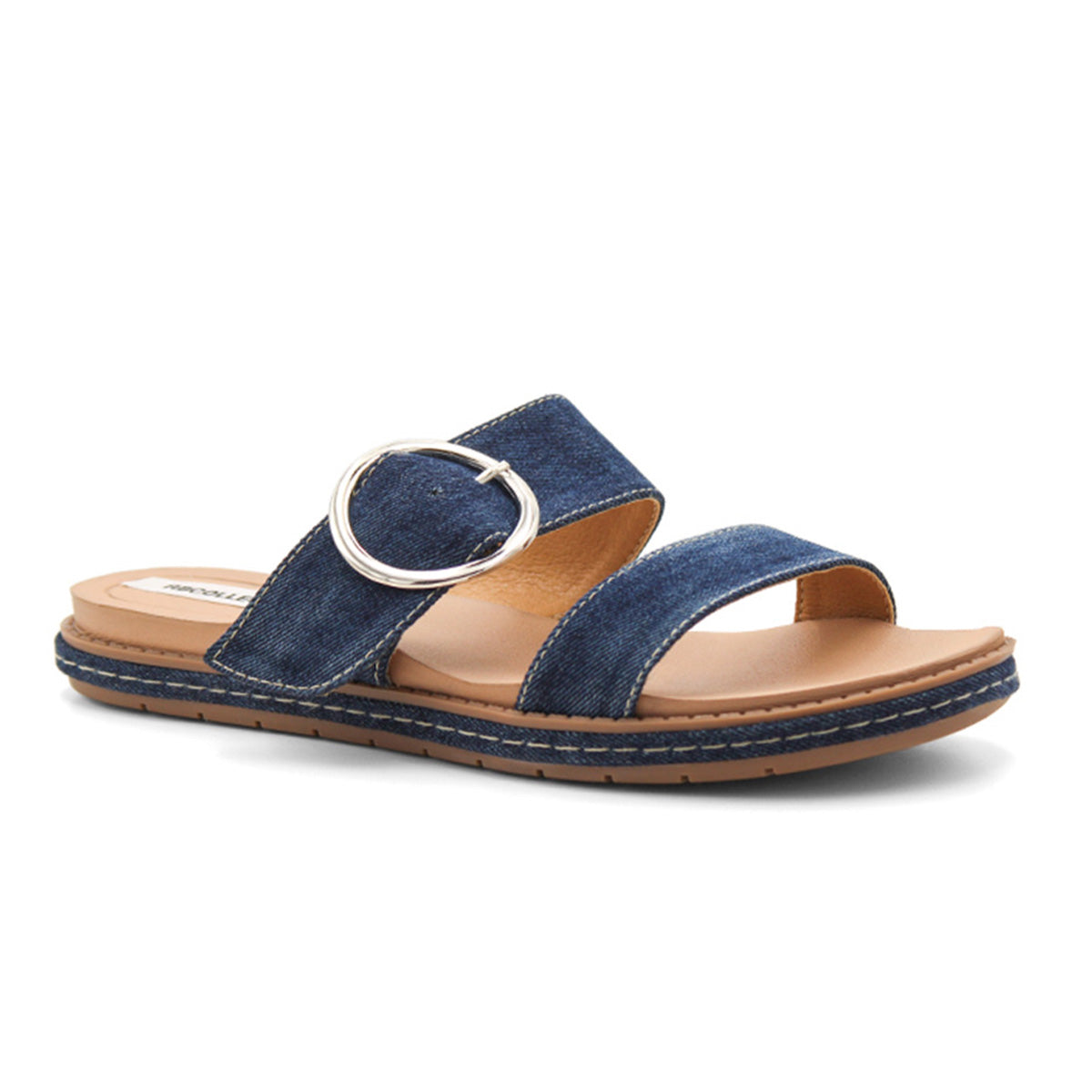 Foto 2 pulgar | Sandalias de Piso RB Collection Azules para Mujer