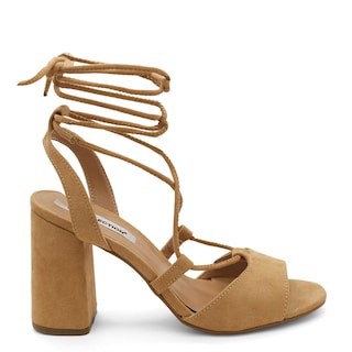 Foto 2 | Sandalia con Tacón RB Collection Camel para Mujer