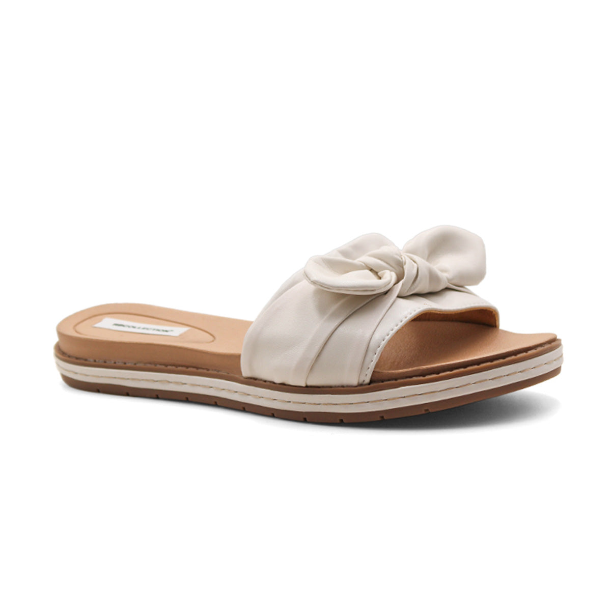 Sandalias De Piso  Color Blanco Para Mujer De Rbcollection