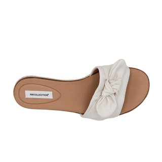 Foto 5 | Sandalias De Piso Color Blanco Para Mujer De Rbcollection