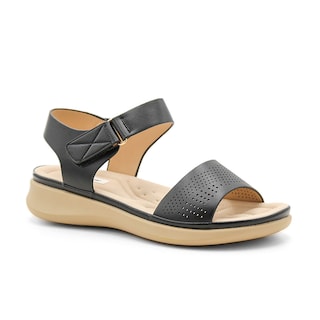 Foto 1 | Sandalias de Piso RB Collection Negras para Mujer