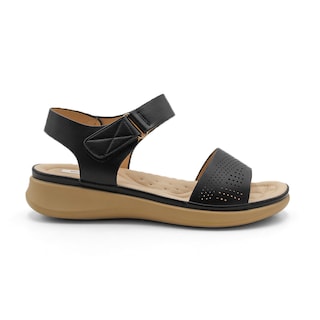 Foto 2 | Sandalias de Piso RB Collection Negras para Mujer