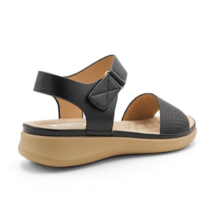 Foto 3 | Sandalias de Piso RB Collection Negras para Mujer