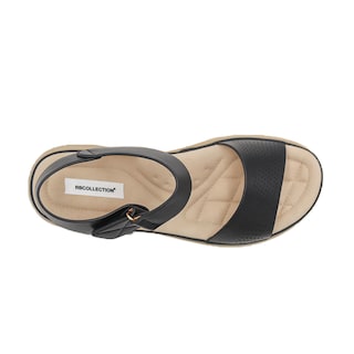 Foto 6 | Sandalias de Piso RB Collection Negras para Mujer