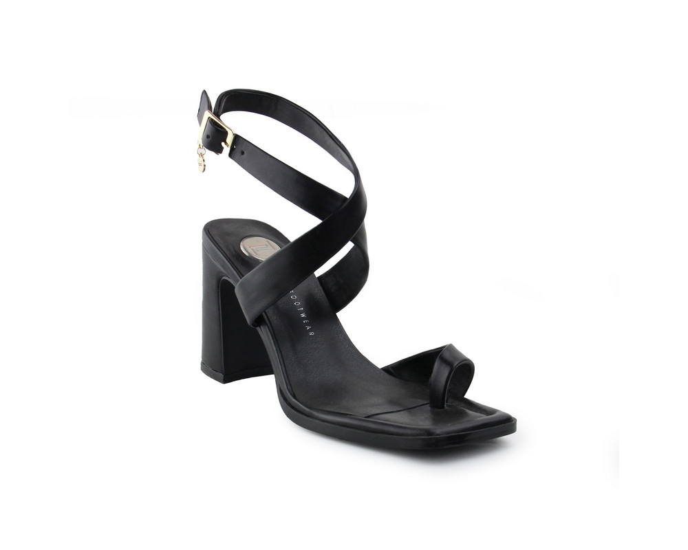 Foto 1 | Sandalia Lob Footwear PU Negro para Mujer