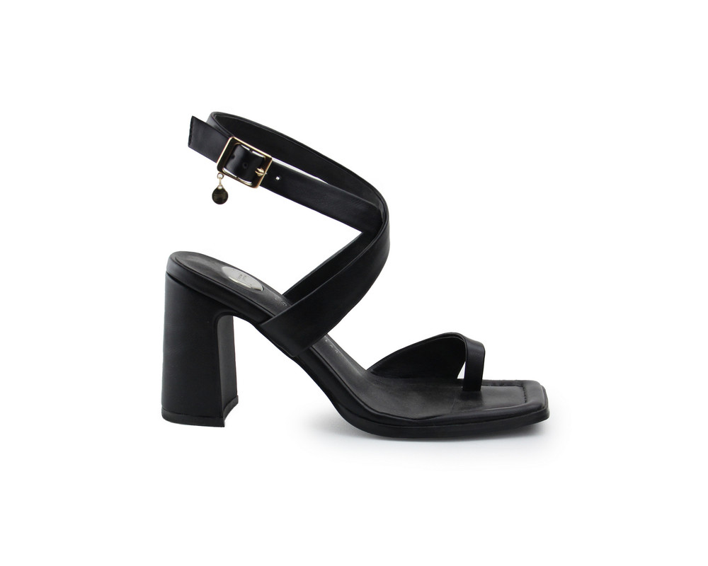 Foto 2 | Sandalia Lob Footwear PU Negro para Mujer